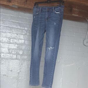 Old Navy Ripped Mid-Rise Rockstar Denim Jeans